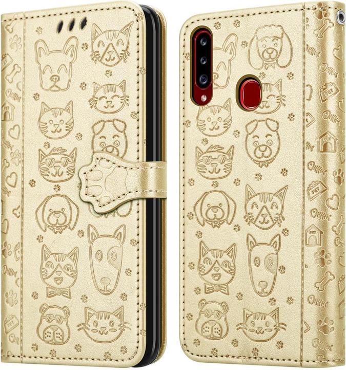 Produktbild Cadorabo Book Hunde & Katzen Cover (Samsung Galaxy A20s)