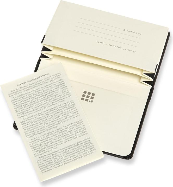 Image du produit Moleskine Business Card Pro Tray Xs, couverture rigide, avec 2 compartiments, noir (6,5 x 10,5 cm, Règle spéciale, Couverture rigide)