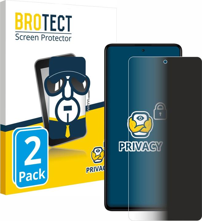 Image du produit BROTECT Film anti-regards Anti-Spy Privacy Film de protection contre la lumière bleue (2 pièce(s), Xiaomi Redmi Note 12 Pro+)
