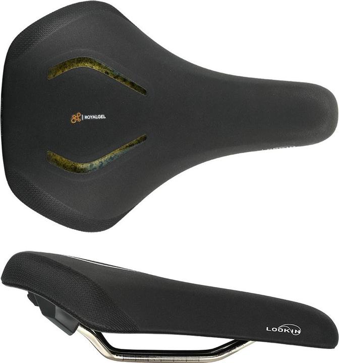 Actual product image Selle Royal Lookin Evo Moderate saddle, unisex, Royalgel, Biotex cover, Stracciatella