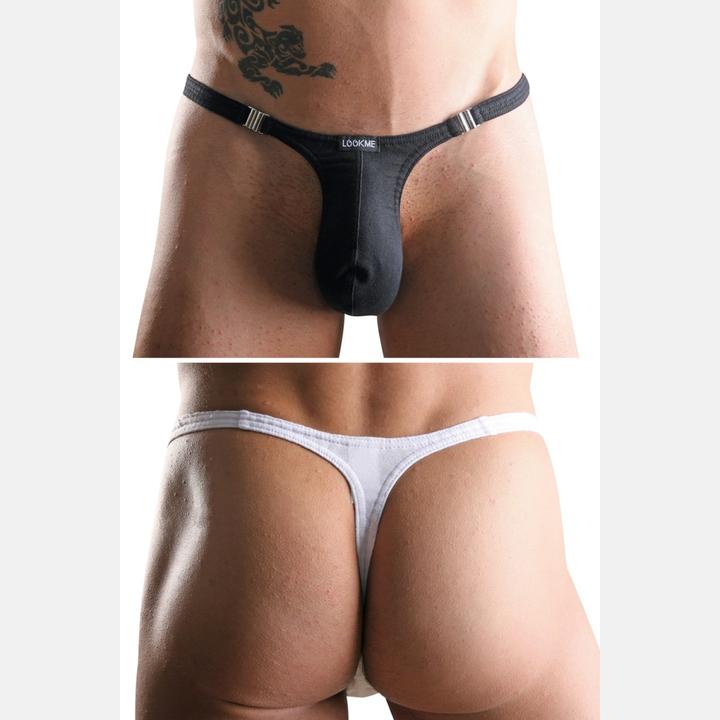 Immagine prodotto Look Me perizoma a strisce da uomo bianco Tu (XL)