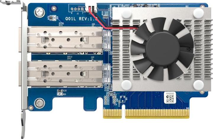Actual product image QNAP Dual-port SFP+10GbE network expansion