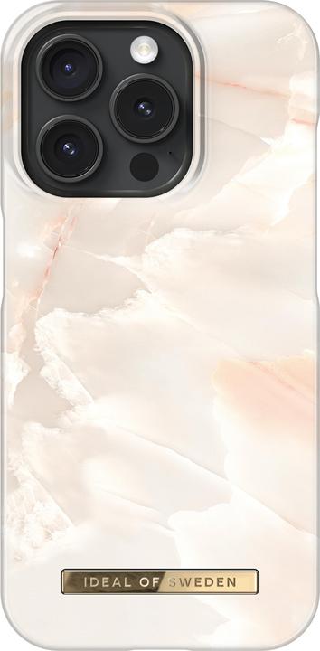 iDeal Of Sweden Cover posteriore in plastica Rose Pearl Marble Apple iPhone 15 Pro (Apple iPhone 15 Pro)