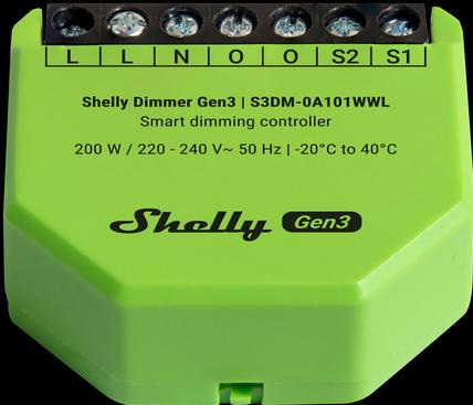 Image du produit Shelly Dimmer Gen3 (Actionneur de variateur)