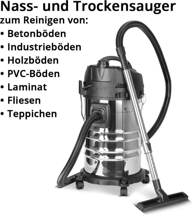 Produktbild Stahlwerk Staubsauger VC-1635 ST mit 1.600 W Leistung und 35 l Edelstahlbehälter (Nass-Trockensauger)