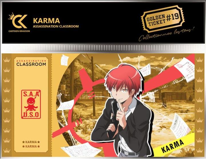 Immagine prodotto Cartoon Kingdom Assassination Classroom - Karma Akabane Biglietti d'Oro Edizione Nera