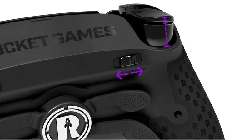 Actual product image Rocket Games Controller Rocket Force X Black Edition Hall Effect (Android, Mac, PC, PS5, iOS)