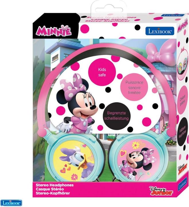 Image du produit Lexibook Casque stéréo Disney Minnie Mouse pour enfants, pliable, filaire, avec limiteur de volume