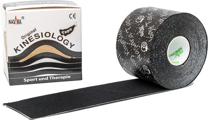 Produktbild Mikros NASARA Kinesiologie Tape Schwarz 5cmx5m, 1 St PFL (5 m)