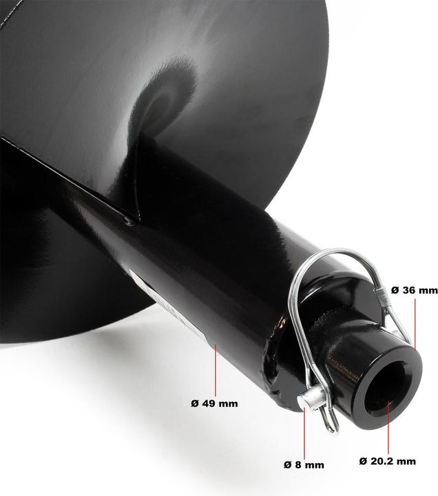 Immagine prodotto Wiltec Trivella trivella 250 mm in ghisa trivella di terra trivella di ricambio
