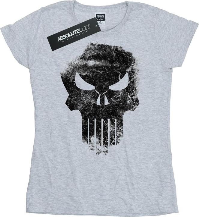 Image du produit - T-shirt THE PUNISHER DISTRRESSED SKULL - Femme (XL)