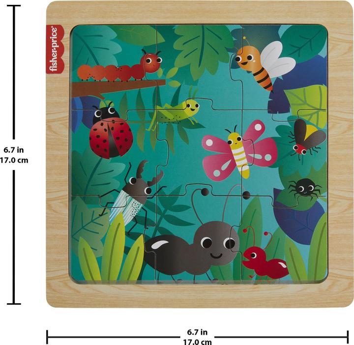 Produktbild Fisher-Price Holz-Abenteuerwelten Puzzle (9 Teile)