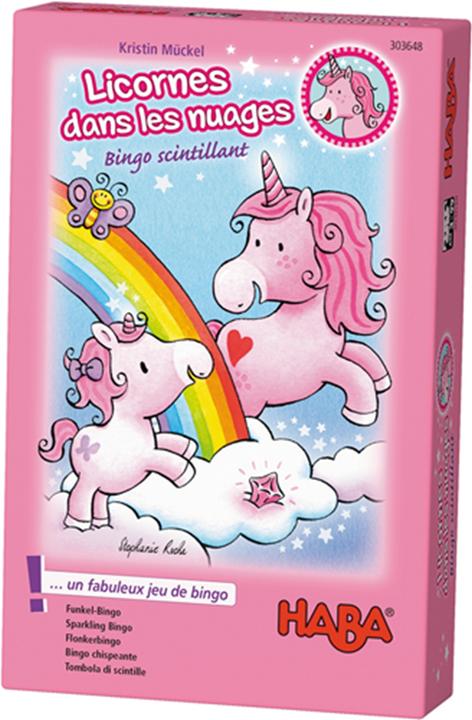 Actual product image Haba Unicorns in the clouds - Sparkling Bingo (French)