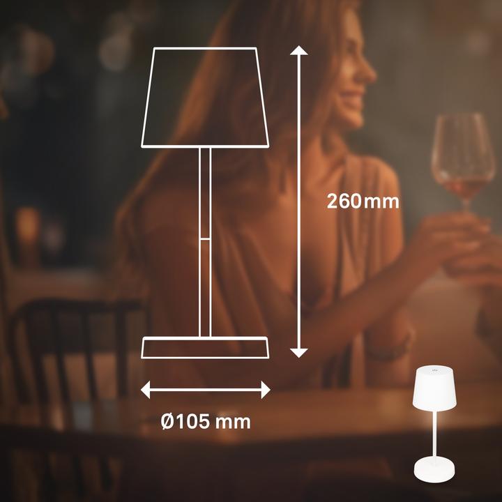Immagine prodotto Briloner Lampada da tavolo a LED ricaricabile (150 lm)