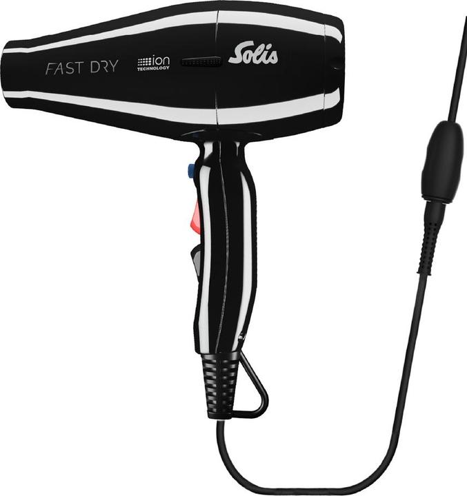 Produktbild Solis Fast Dry 360º ionic schwarz Profi Haartrockner mit 360° drehbarem Kabel (381)