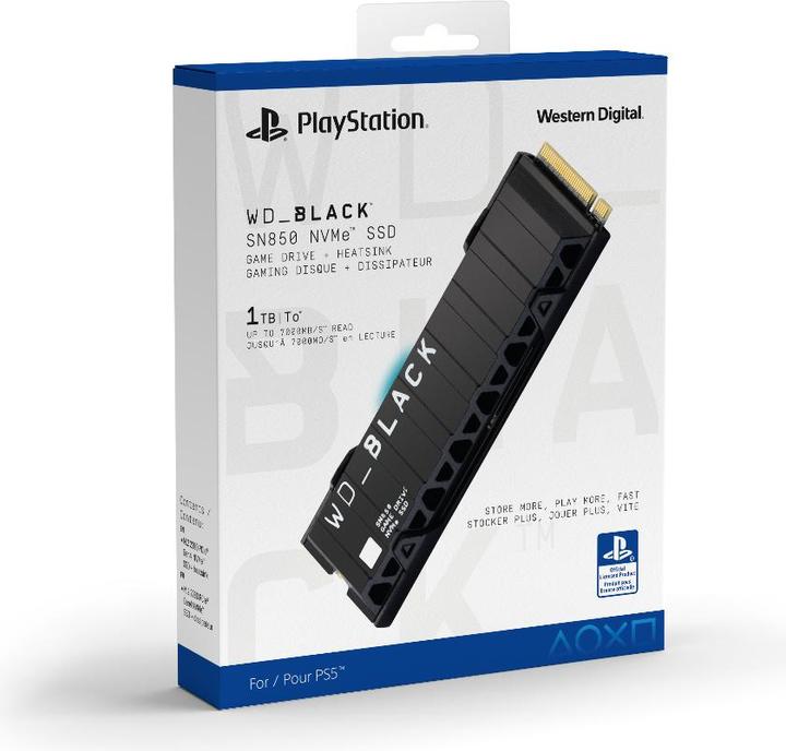 Actual product image WD SN850 (1000 GB, M.2 2280)