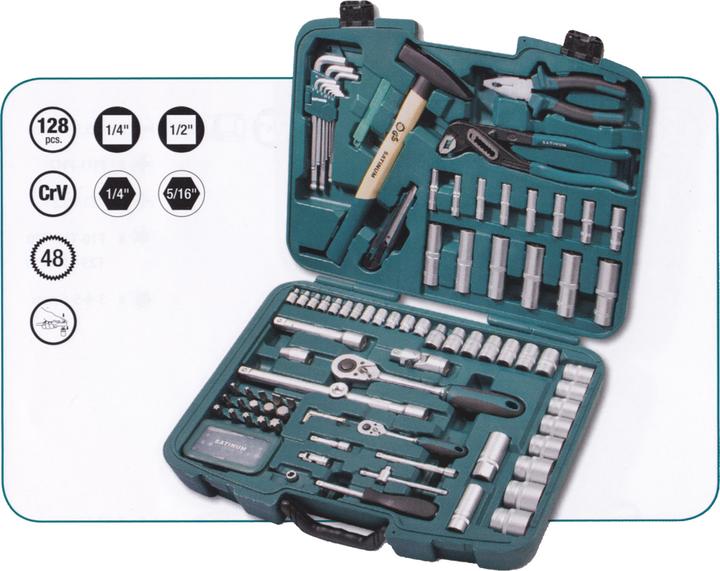 Image du produit Satinum Boîte à outils universels ½" + ¼"