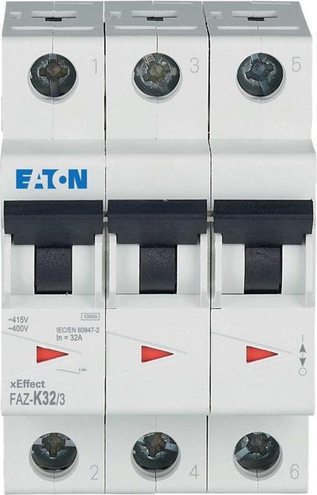 Actual product image Eaton MOE FAZ-K32/3 Circuit breaker 32A
