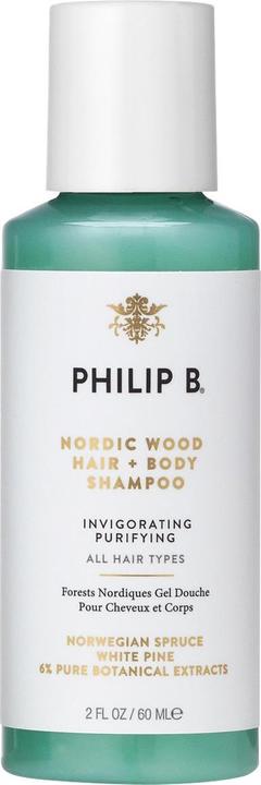 Philip B. Nordic Wood Hair & Body Shampoo (60 ml, Flüssiges Shampoo)