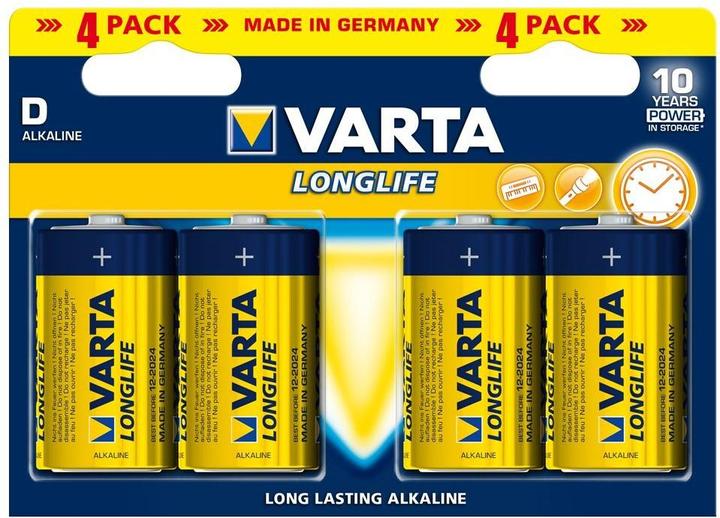 Produktbild Varta Longlife (4 Stk., D, 15800 mAh)