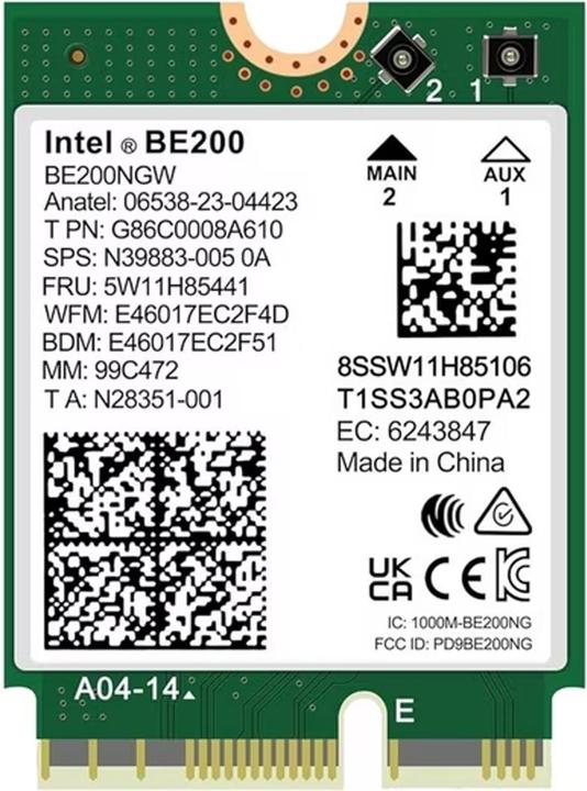 Immagine prodotto Intel BE200 (M.2 E Chiave)