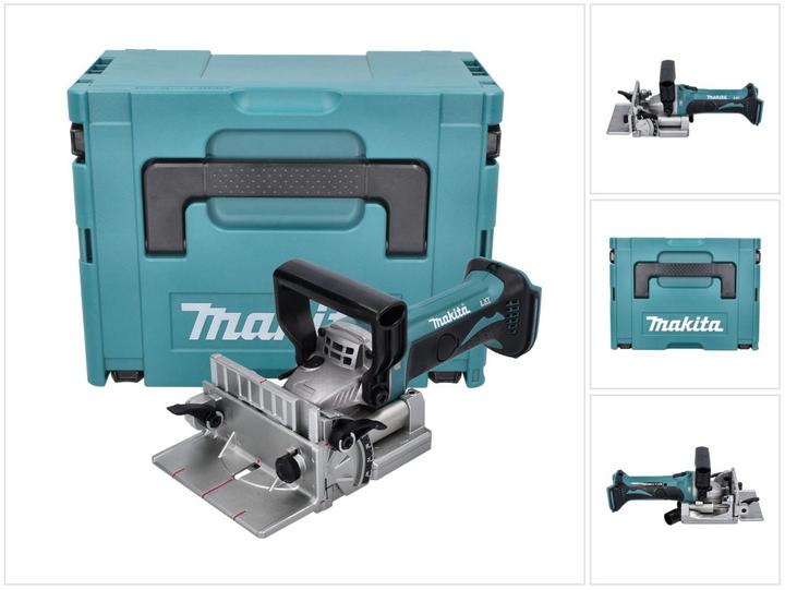 Actual product image Makita DPJ 180 ZJ Battery Groover 18 V 100 mm + Makpac - without battery, without charger