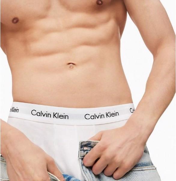 Produktbild Calvin Klein Low Rise Trunk "Cotton Stretch" weiss (S, 3er Pack)
