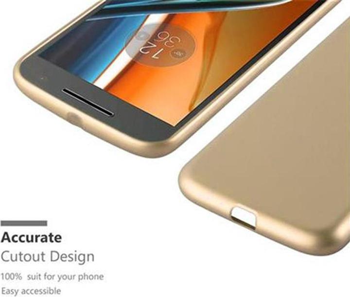 Image du produit Cadorabo Couverture métallique mate TPU (Motorola Moto G4 Plus, Motorola Moto G4)