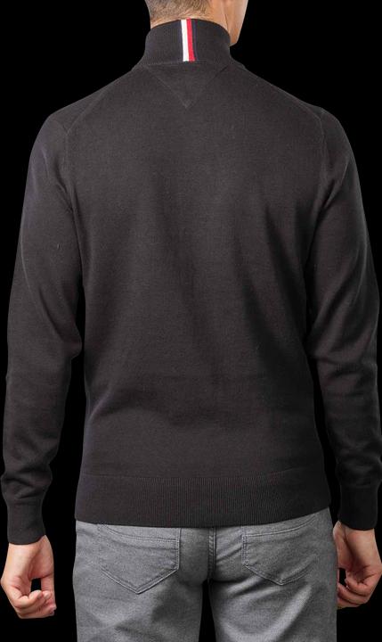 Produktbild Tommy Hilfiger Pima CTN Cashmere Pullover Zip Mock Black (XXL)