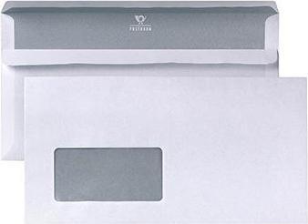 Actual product image Posthorn Envelope compact 235x125 mm (WxH) with window 80g/m² with self-adhesive paper white