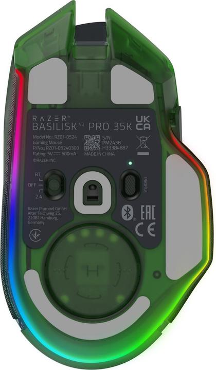 Produktbild Razer Basilisk V3 Pro 35K - Phantom Green Ed. (Kabellos, Kabelgebunden)