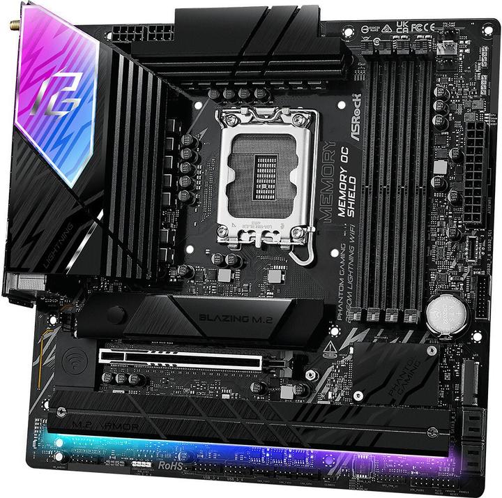 Image du produit AsRock B860M Lightning WiFi DDR5 Intel S retail (LGA 1851, Intel B860, mATX)