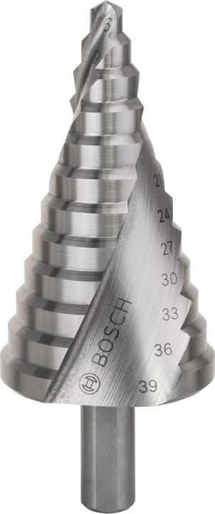 Produktbild Bosch Professional Zubehör Stufenbohrer HSS, 6 - 39 mm, 10 mm, 93,5 mm, 13 Stufen (10 mm)