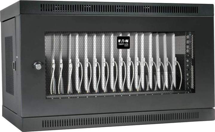 Actual product image Eaton Tripp Lite Series CS16USB Mobile trolley and cabinet Cabinet for managing portable devices Black