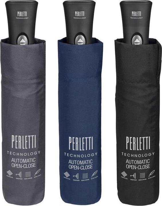 Produktbild Perletti Assorted Colours folding automatic umbrella 58cm (58 cm)