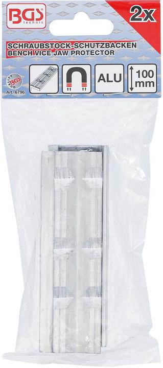 Image du produit BGS Mors de protection pour étau aluminium largeur 100 mm 2 pièces
