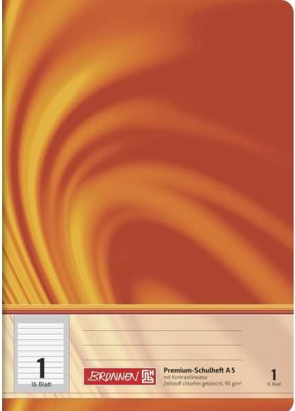 Actual product image Exercise book Vivendi ruled 1 lined DIN A5 without margin, 16 sheets (A5)