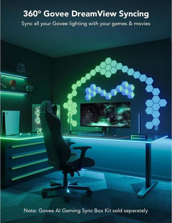 Immagine prodotto Govee Tavolo da gioco neon a strisce LED (RGBIC, 300 cm, Interno)