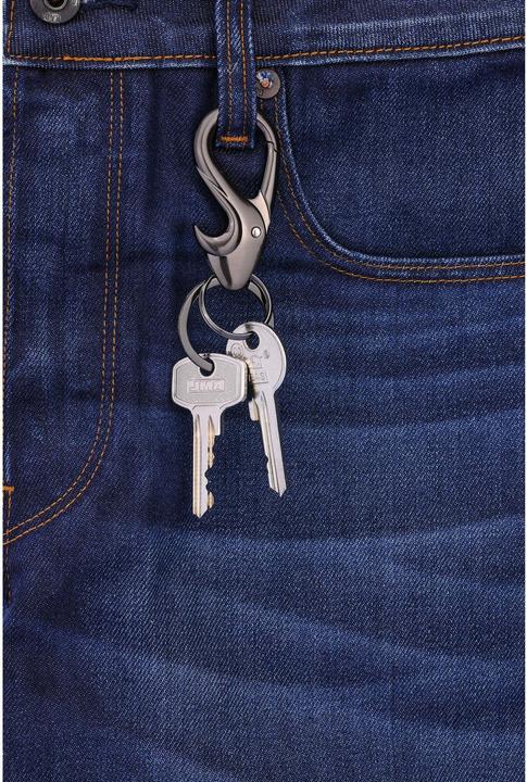 Image du produit Troika DROP Porte-clés avec 2 anneaux, mousqueton, ouvre-bouteille, gunmetal