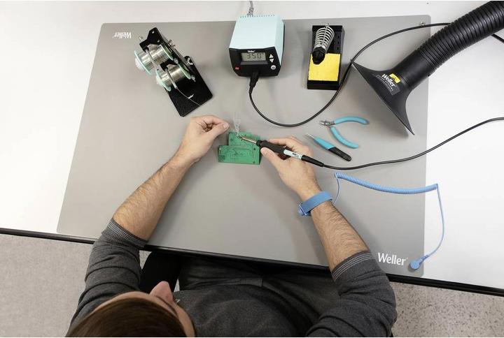 Actual product image Weller Erem Earth cable for ESD tester Blue