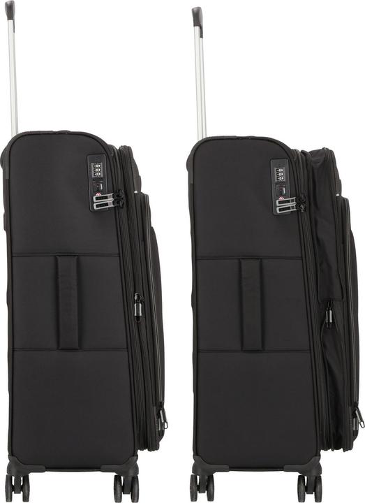 Produktbild D&N Travel Line 9504 4 Rollen Trolley M 67 cm mit Dehnfalte (67 l, M (50 - 90l))