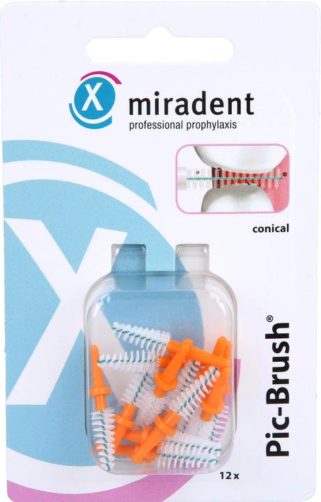 Produktbild Miradent Pic-Brush Refill Ersatzbürsten (12 x)