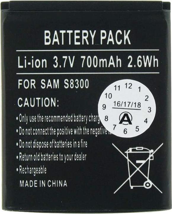 Produktbild Samsung Akku SGH-S8300, AB533640BU, AB533640BE