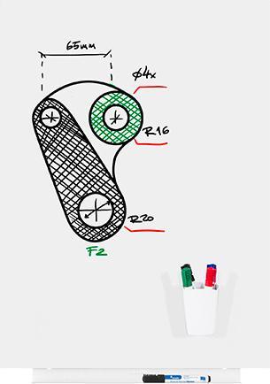 Actual product image Rocada Whiteboard module (75 x 115 cm)