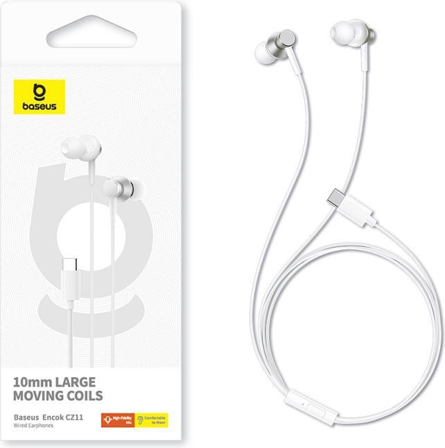 Image du produit Baseus Casque Encok CZ11 (blanc) (Filaire)