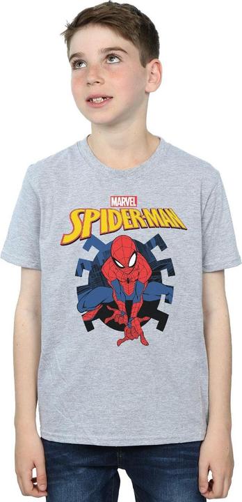 Produktbild SpiderMan Web Shooting Emblem Logo TShirt Jungen (140, 146)