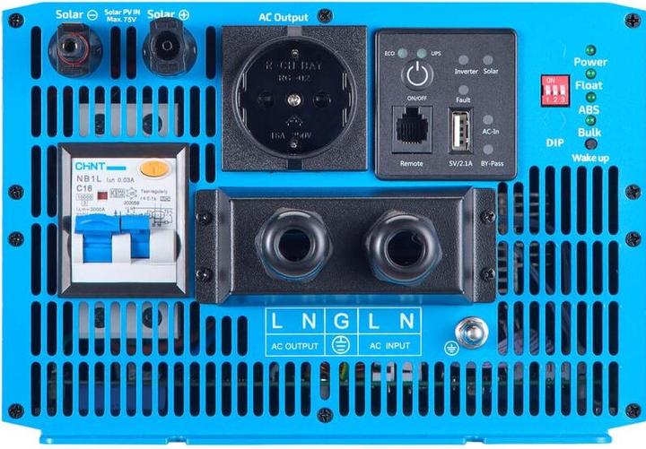 Produktbild Ective SSI 30 PRO 3000W/12V 4in1 Sinus-Wechselrichter mit Netzvorrangschaltung, Ladegerät & MPPT Laderegler