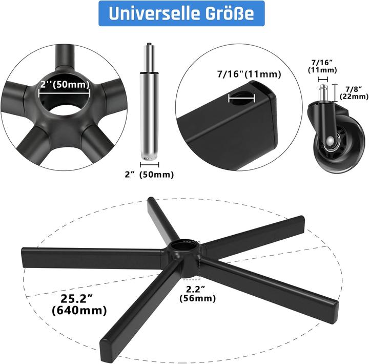 Actual product image Baasha Bürostuhl-Fusskreuz