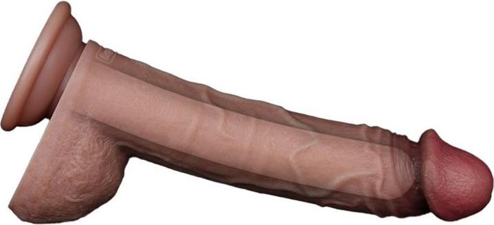 Actual product image Lovetoy Two-layer silicone dildo 23.5 cm