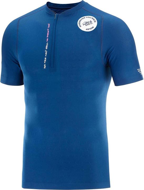 Compressport Trail Half-Zip Fitted SS Top - Mont Blanc 2020 Blue (XL)